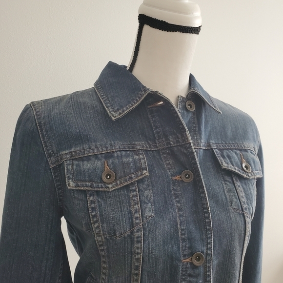 Lauren Jeans Co. Premium Women's Denim Jacket Size Extra Small - Picture 7 of 15